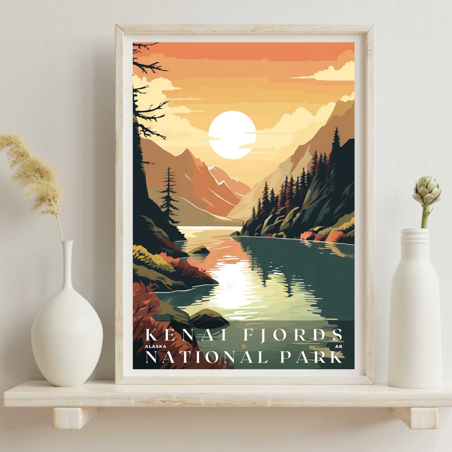 Kenai Fjords National Park Poster | US Travel | S01