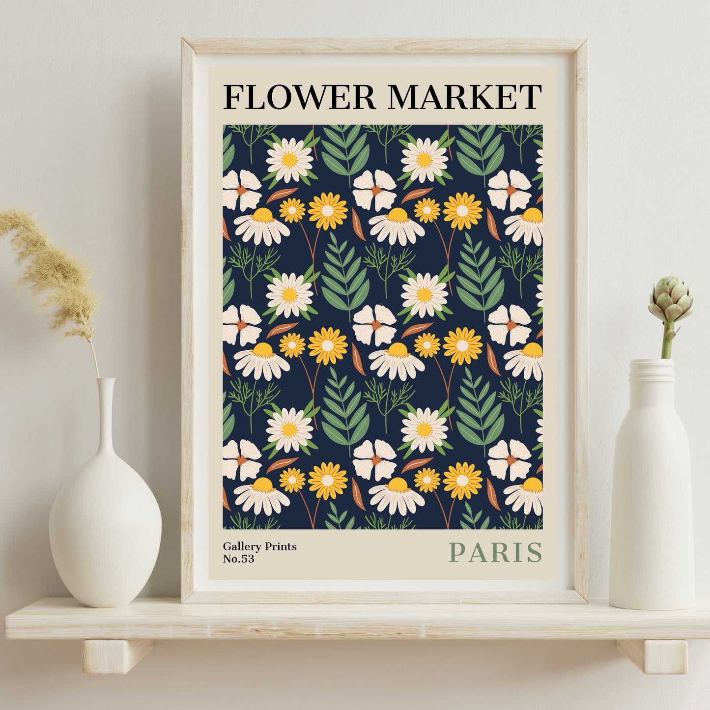 Paris Flower Market Poster | S02