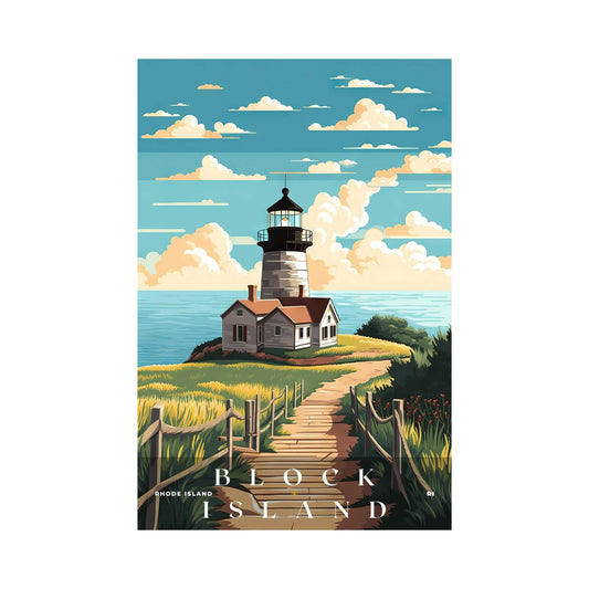 Block Island Poster | US Travel | S01