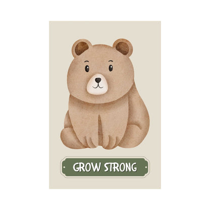 Grow Strong Bear Poster | S01