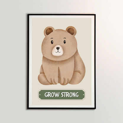 Grow Strong Bear Poster | S01