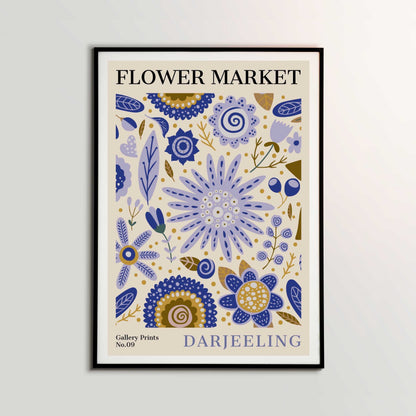Darjeeling Flower Market Poster | S01