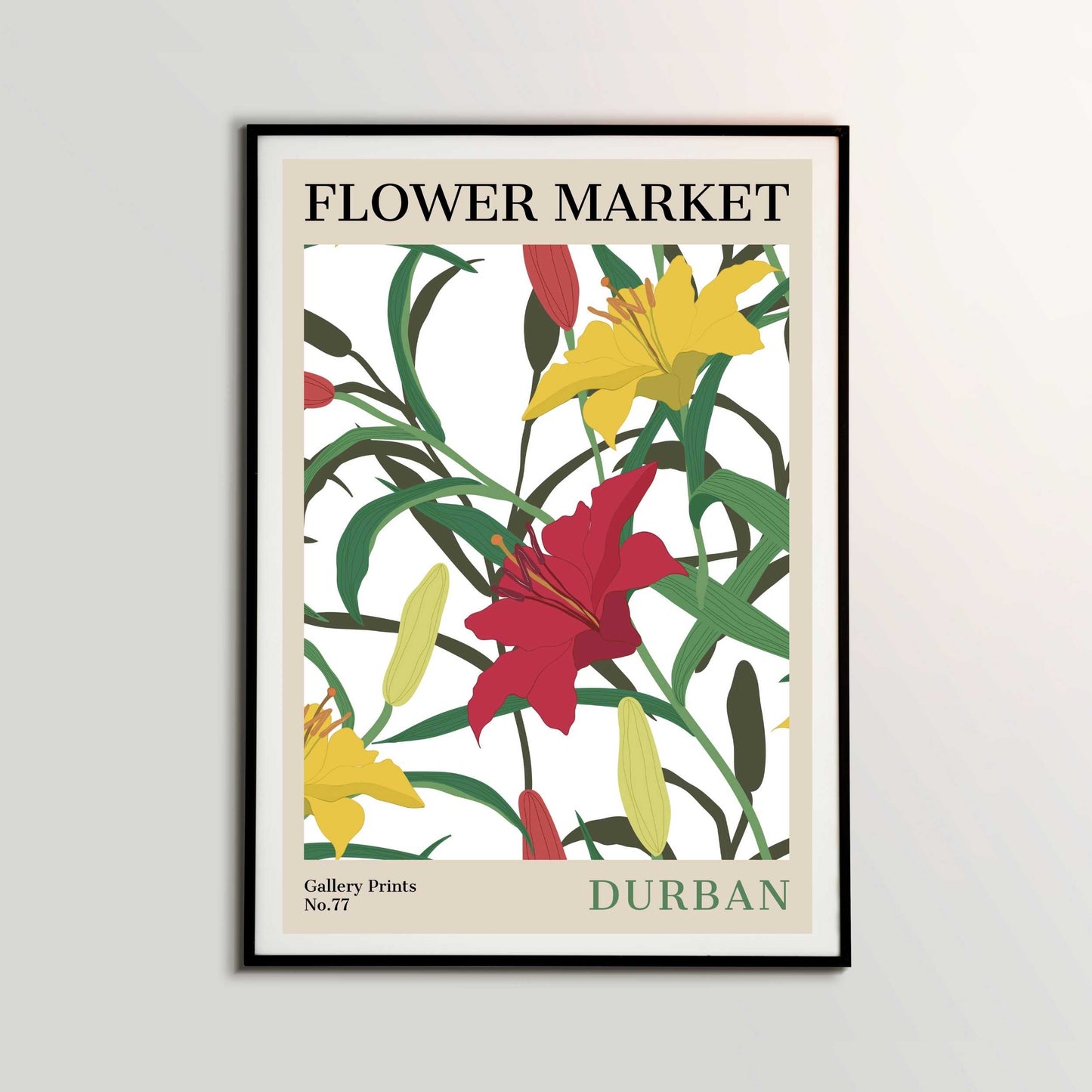 Durban Flower Market Poster | S02