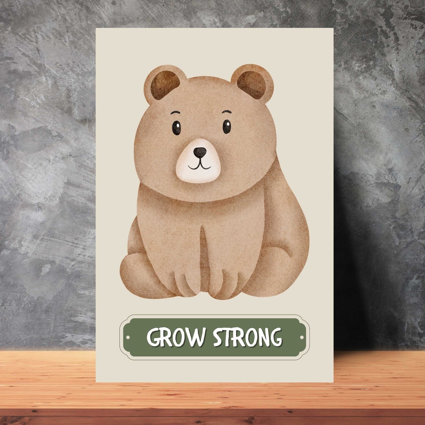 Grow Strong Bear Poster | S01