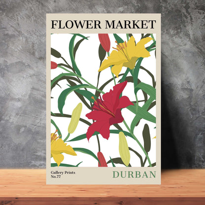 Durban Flower Market Poster | S02