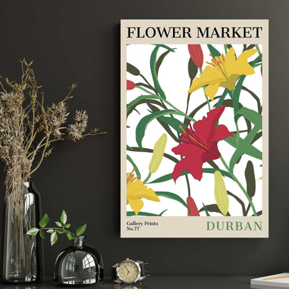 Durban Flower Market Poster | S02