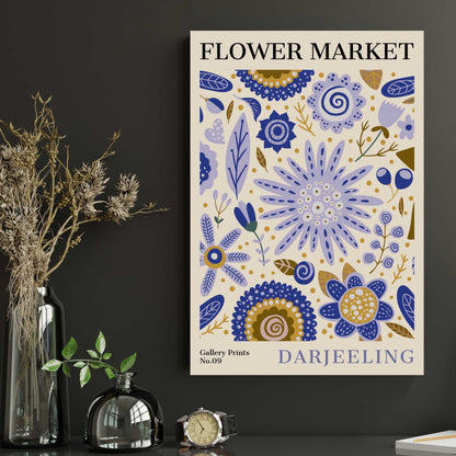 Darjeeling Flower Market Poster | S01