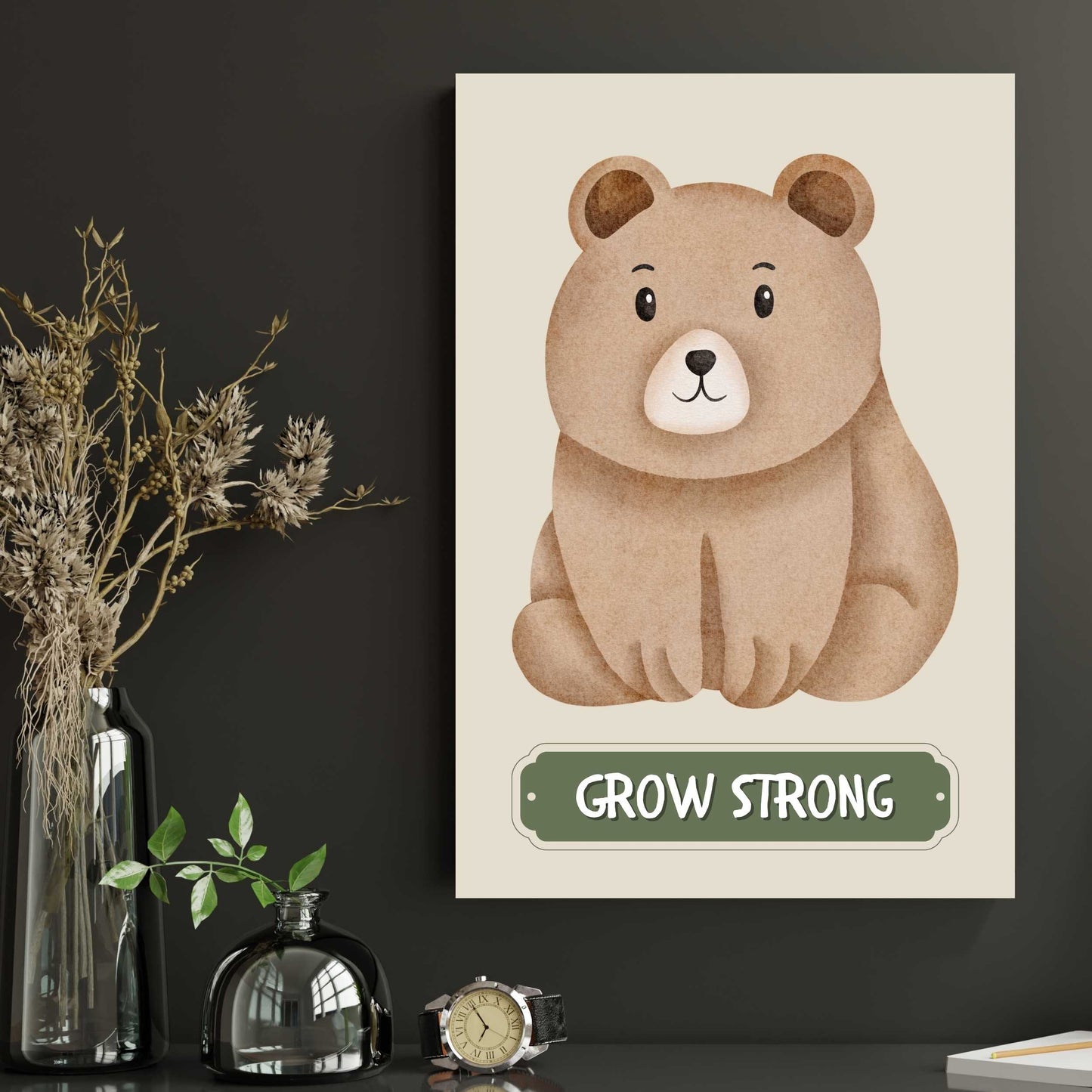 Grow Strong Bear Poster | S01