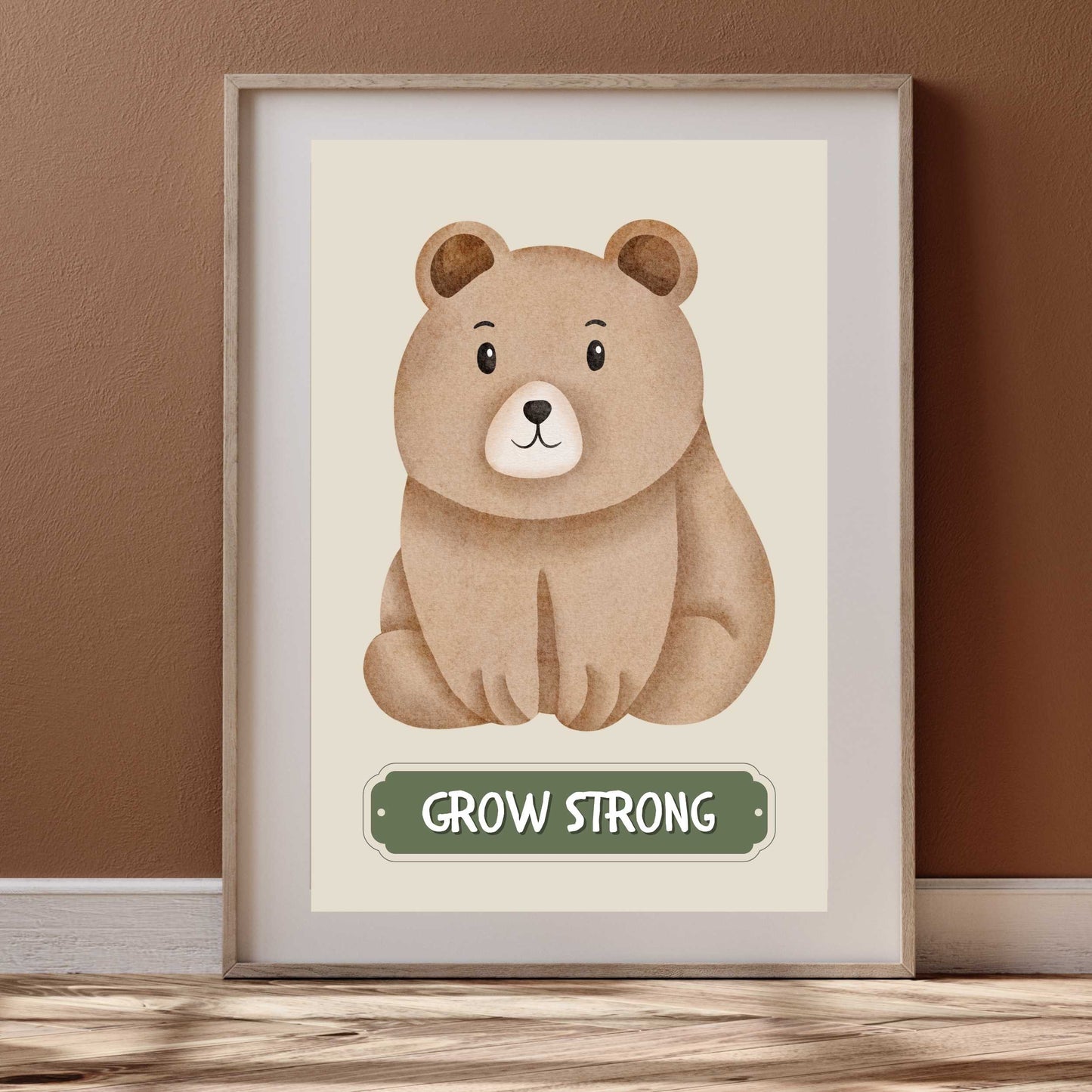 Grow Strong Bear Poster | S01