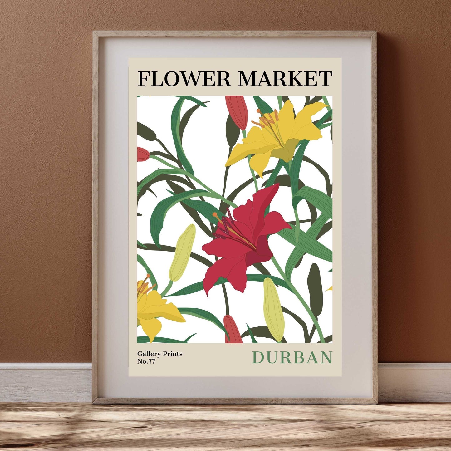 Durban Flower Market Poster | S02