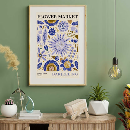 Darjeeling Flower Market Poster | S01