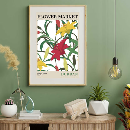 Durban Flower Market Poster | S02