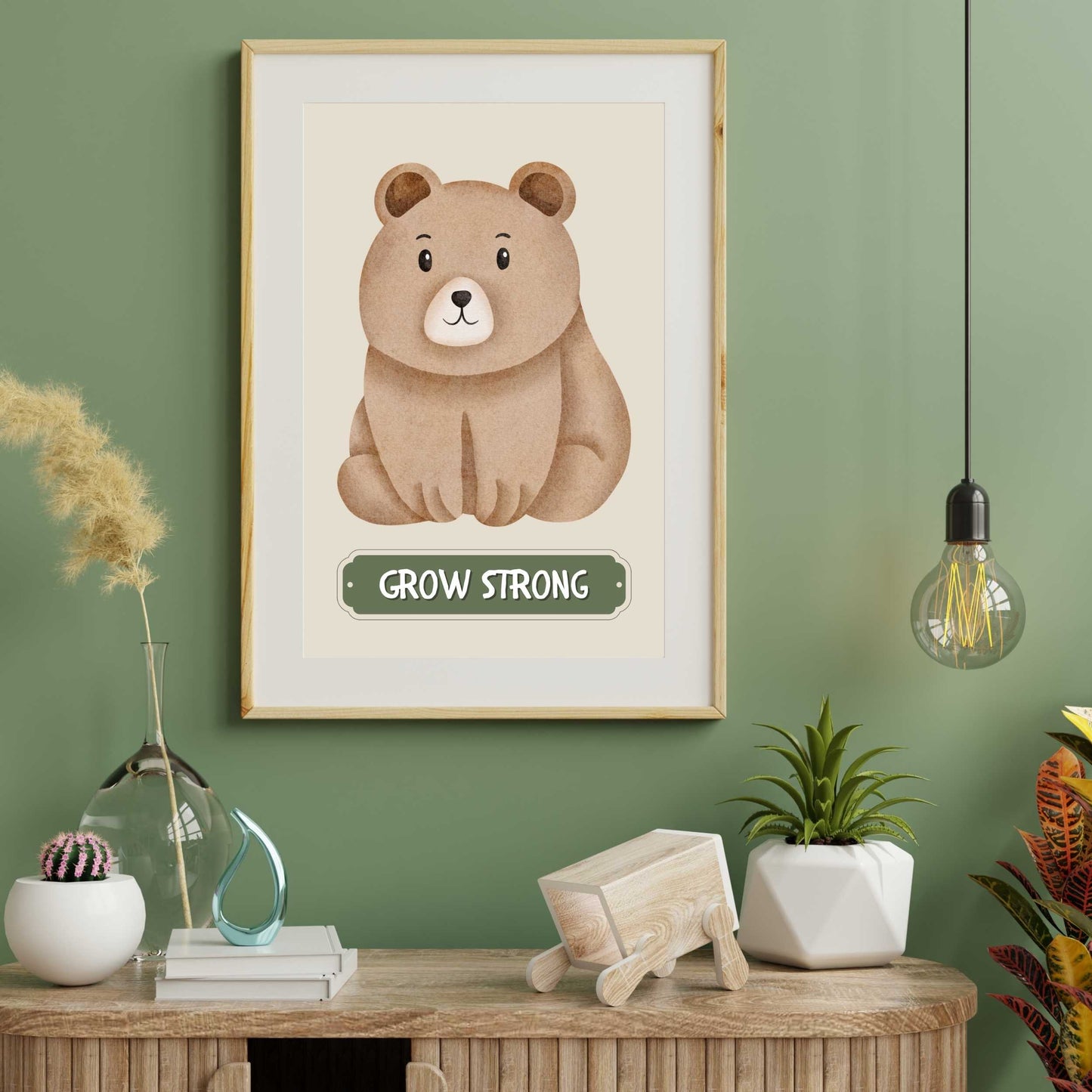 Grow Strong Bear Poster | S01