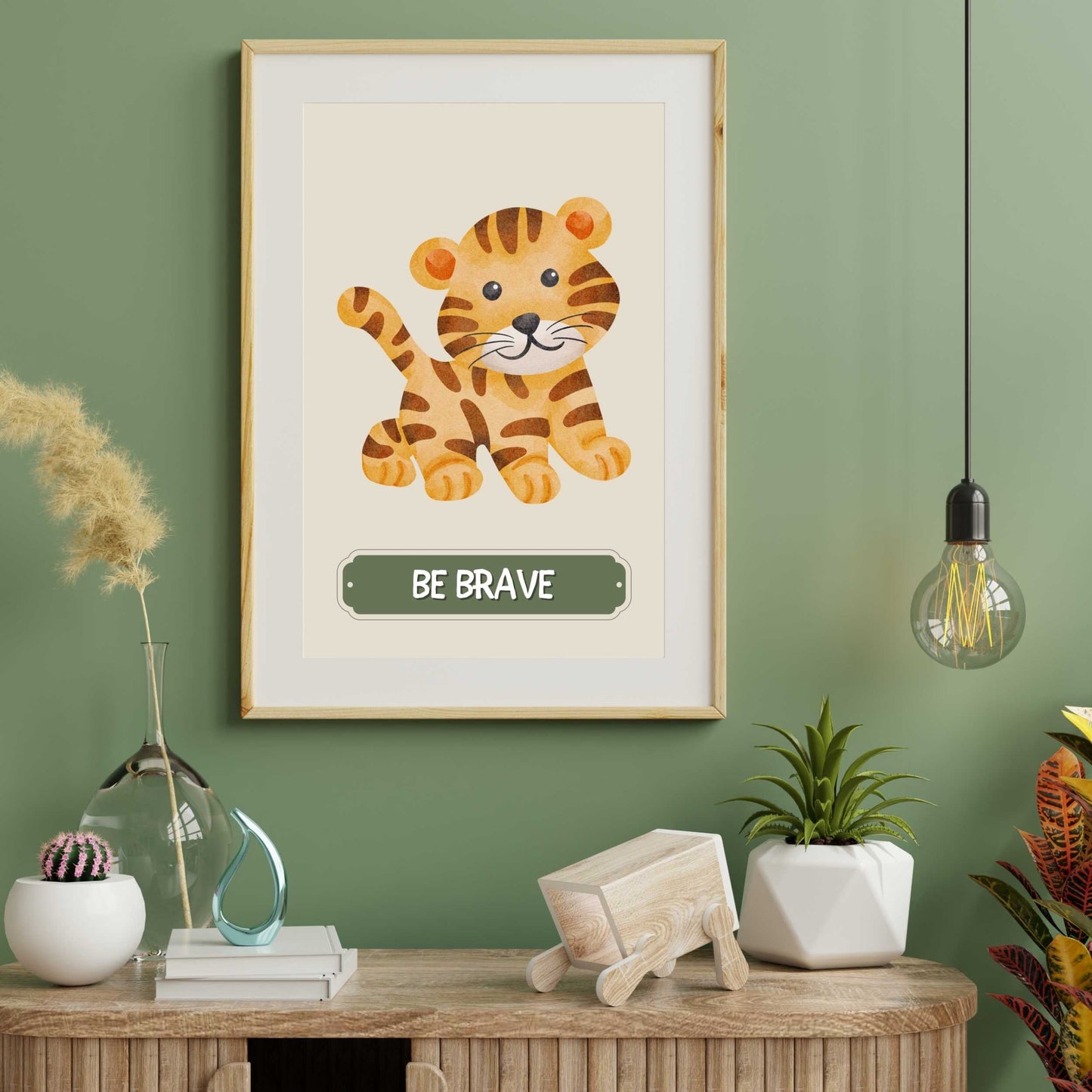 Be Brave Tiger Poster | S01
