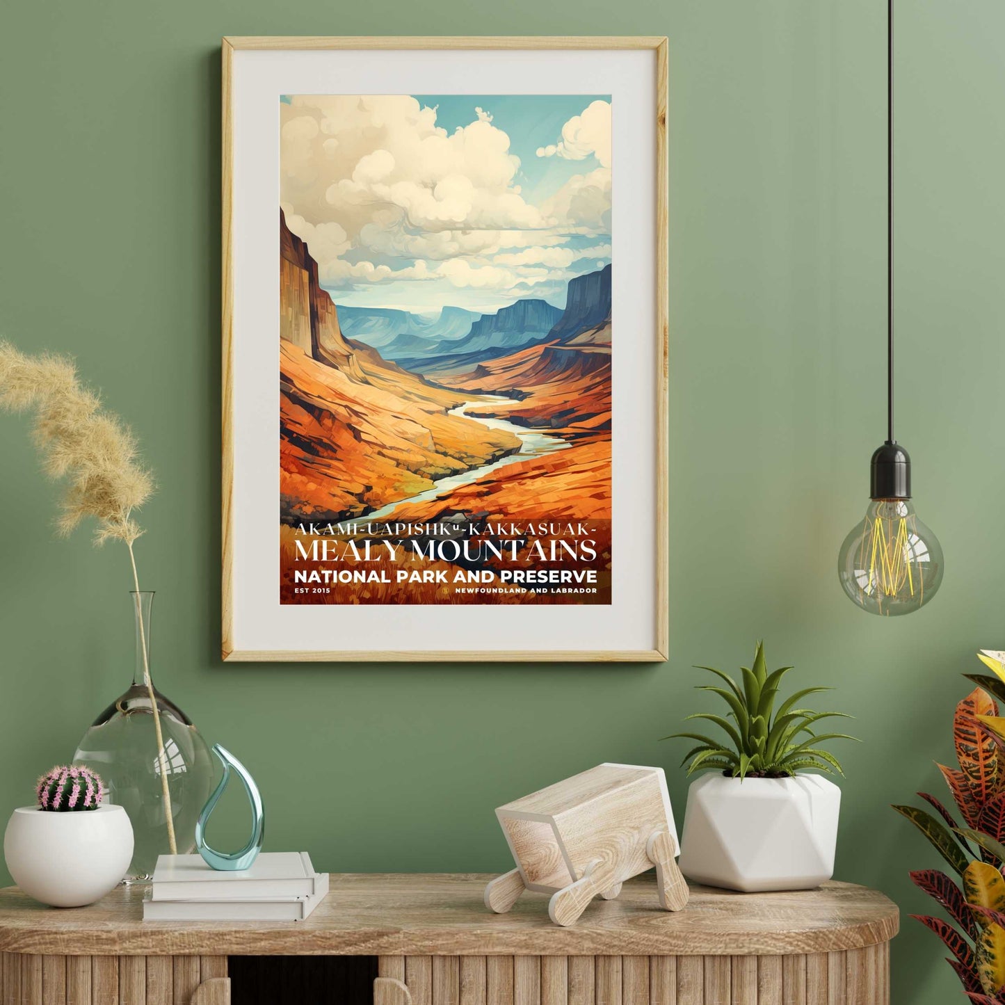 Akami-Uapishk-KakKasuak-Mealy Mountains National Park Poster | S06