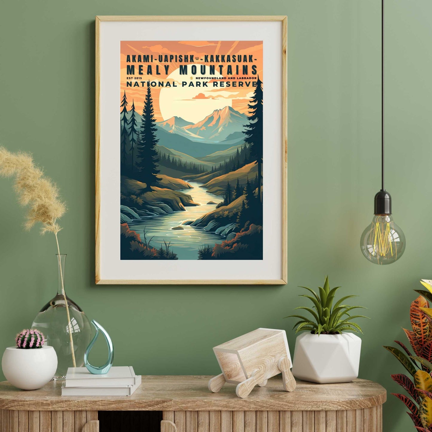 Akami-Uapishk-KakKasuak-Mealy Mountains National Park Poster | S01