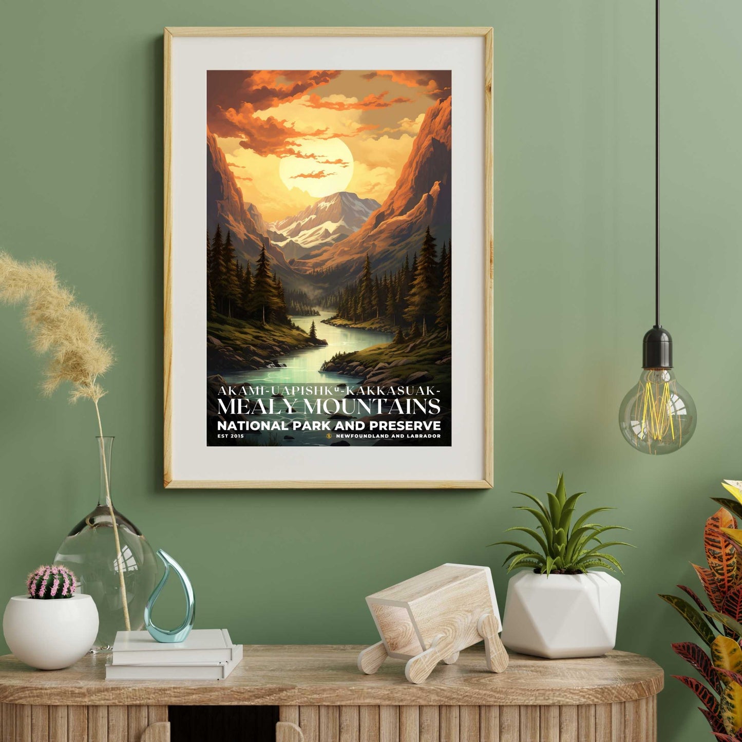 Akami-Uapishk-KakKasuak-Mealy Mountains National Park Poster | S07