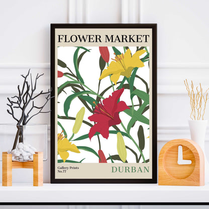 Durban Flower Market Poster | S02