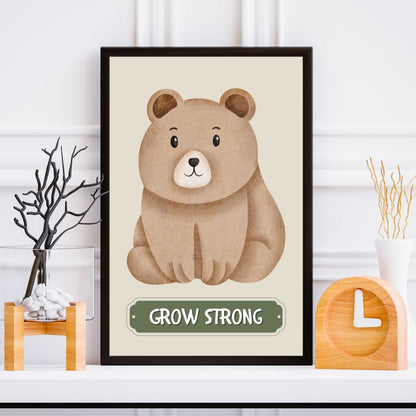 Grow Strong Bear Poster | S01