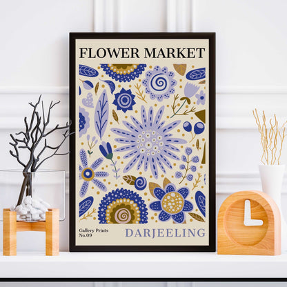 Darjeeling Flower Market Poster | S01