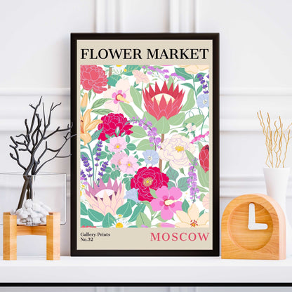 Moscow Flower Market Poster | S01