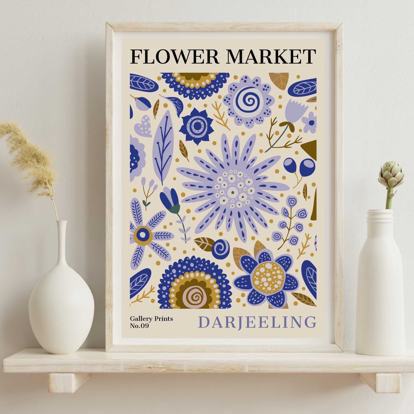 Darjeeling Flower Market Poster | S01