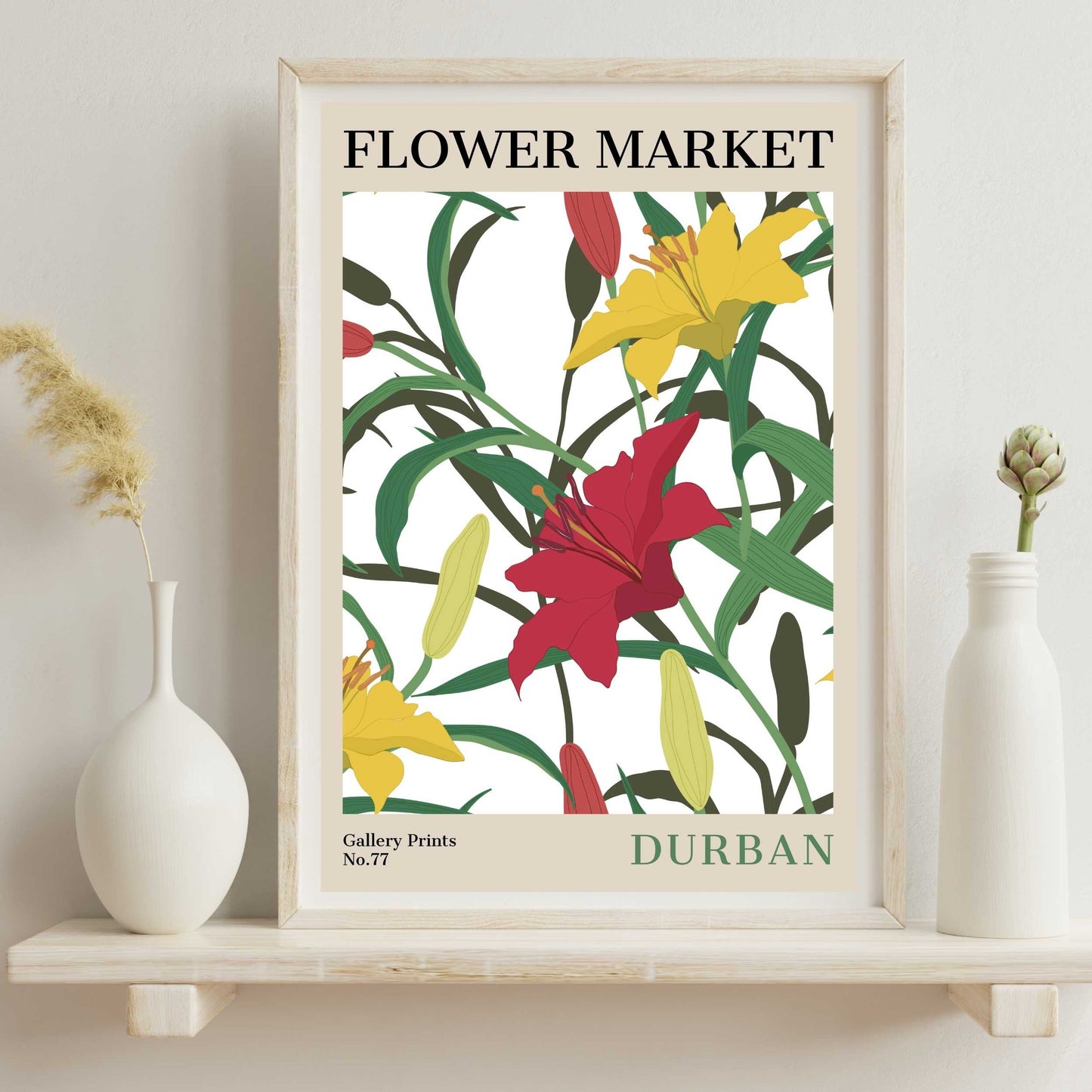 Durban Flower Market Poster | S02