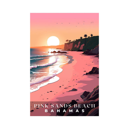 Pink Sands Beach Poster | S01