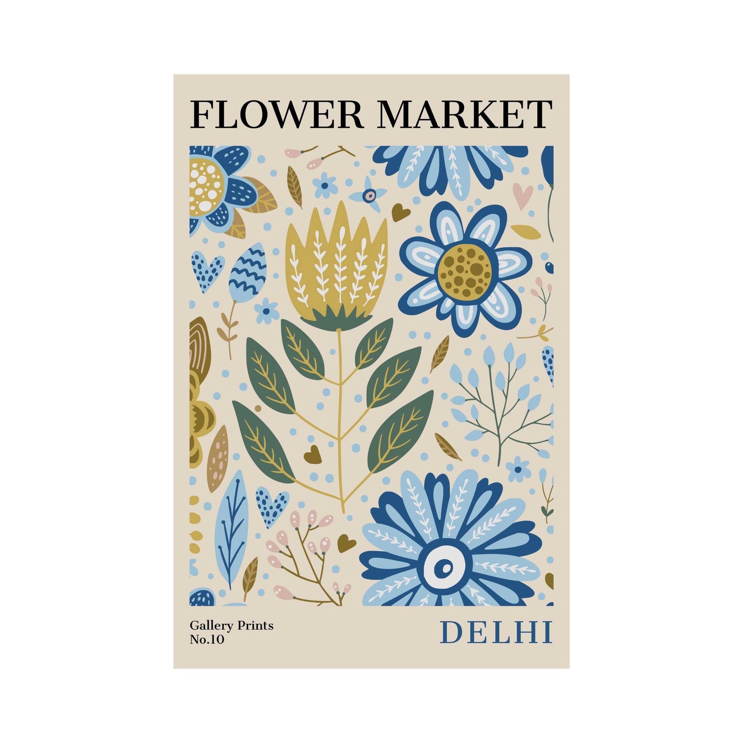 Delhi Flower Market Poster | S01