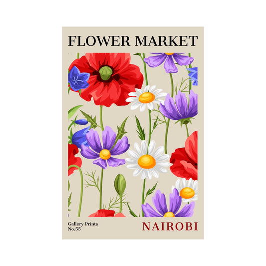 Nairobi Flower Market Poster | S02