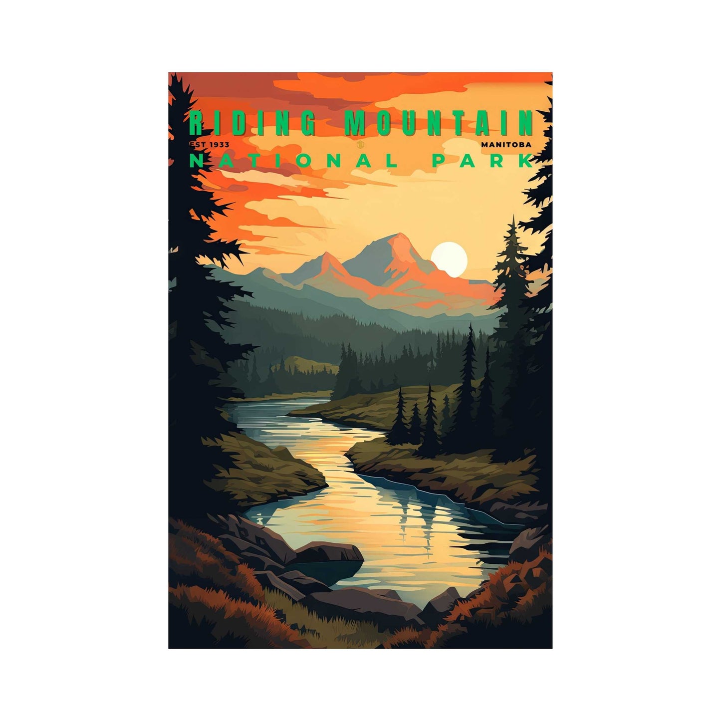 Riding Mountain National Park Poster | S01