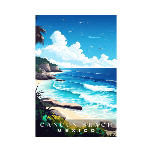 Cancun Beach Poster | S01