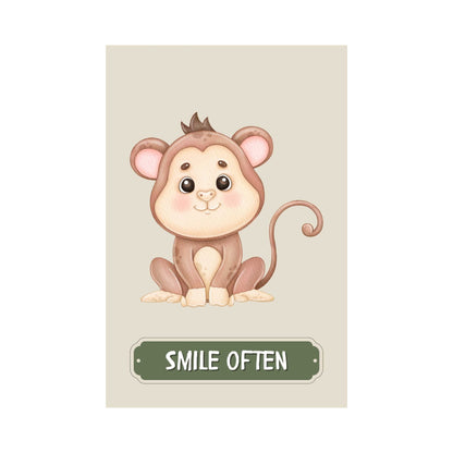 Smile Often Monkey Poster | S01