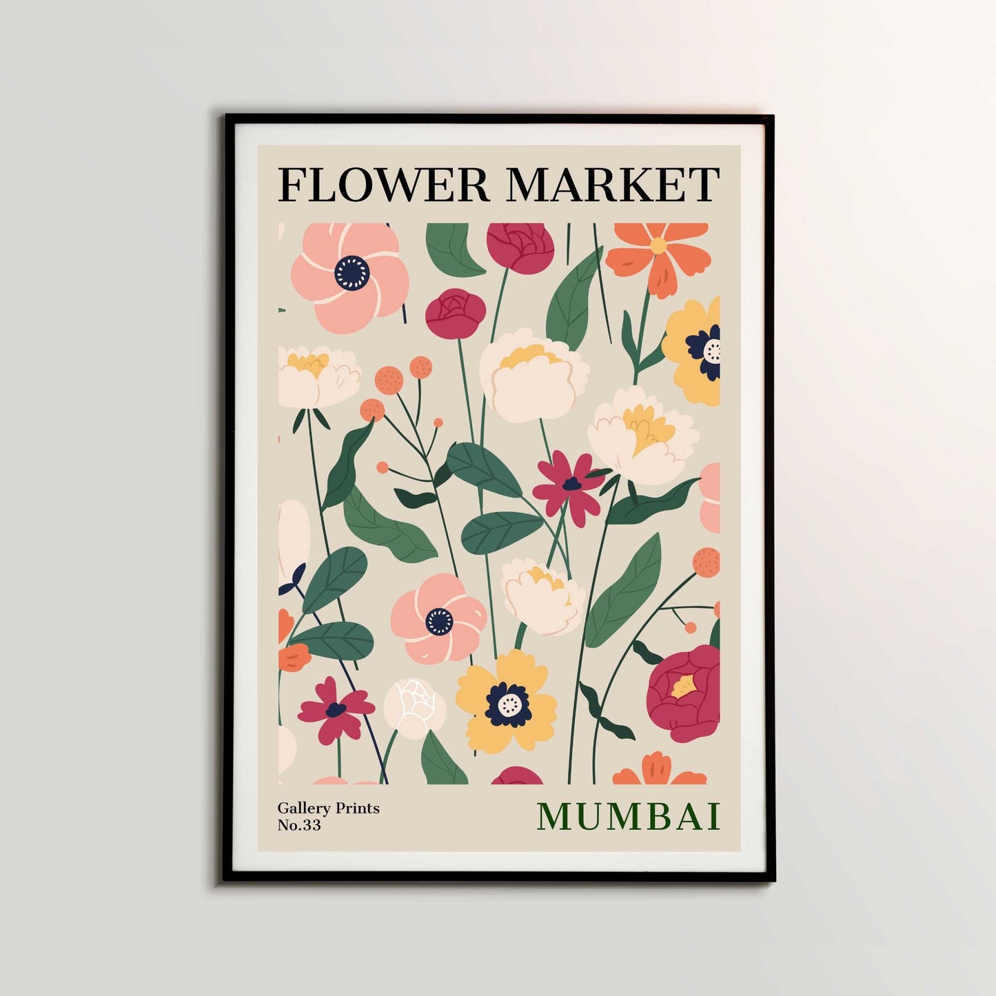 Mumbai Flower Market Poster | S01