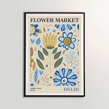 Delhi Flower Market Poster | S01