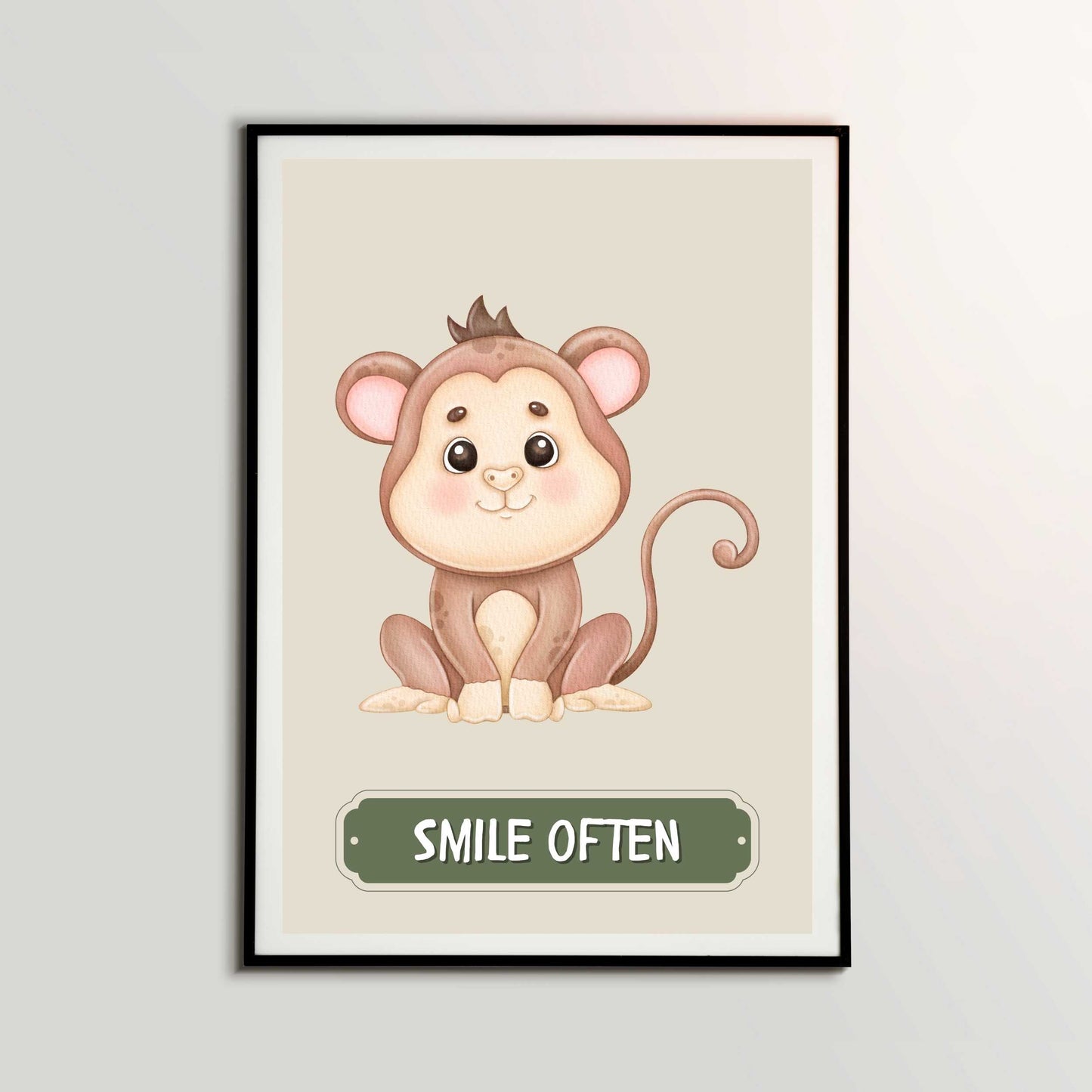 Smile Often Monkey Poster | S01