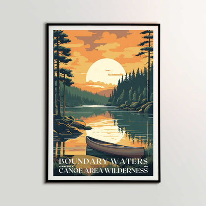 Boundary Waters Canoe Area Wilderness Poster | US Travel | S01