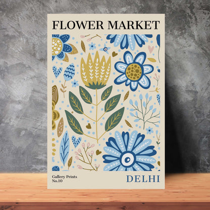 Delhi Flower Market Poster | S01