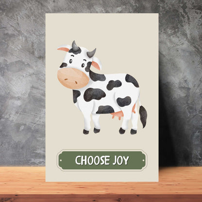 Choose Joy Cow Poster | S01