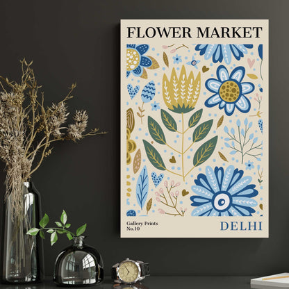 Delhi Flower Market Poster | S01