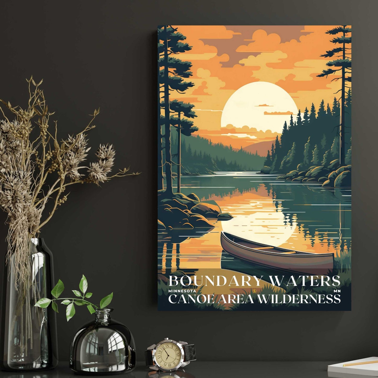 Boundary Waters Canoe Area Wilderness Poster | US Travel | S01