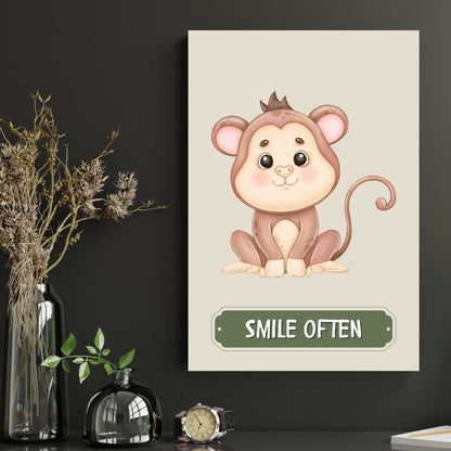 Smile Often Monkey Poster | S01