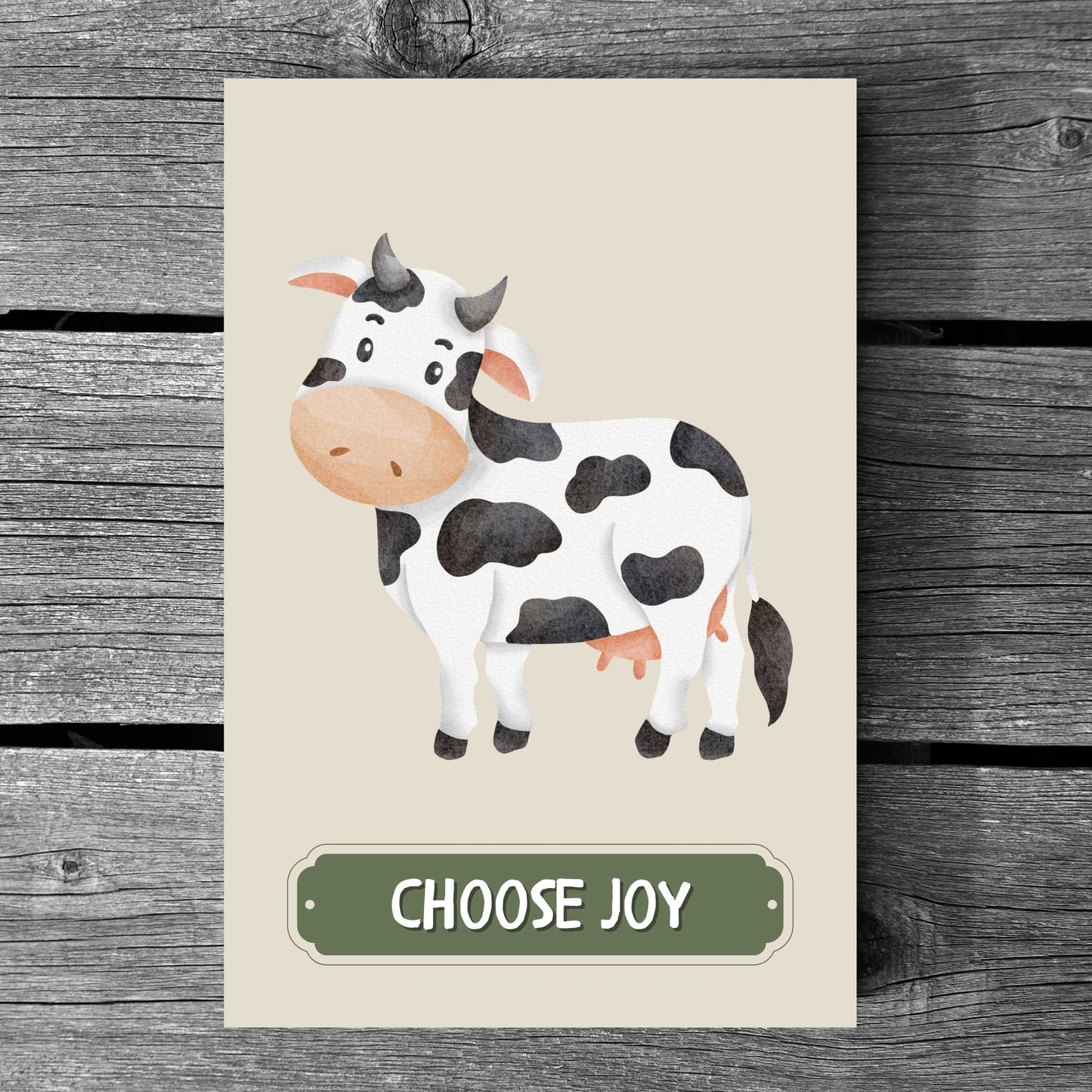 Choose Joy Cow Poster | S01