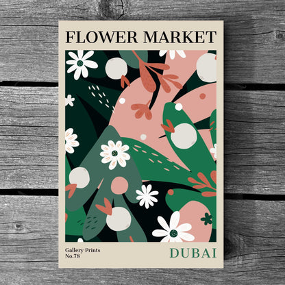 Dubai Flower Market Poster | S02