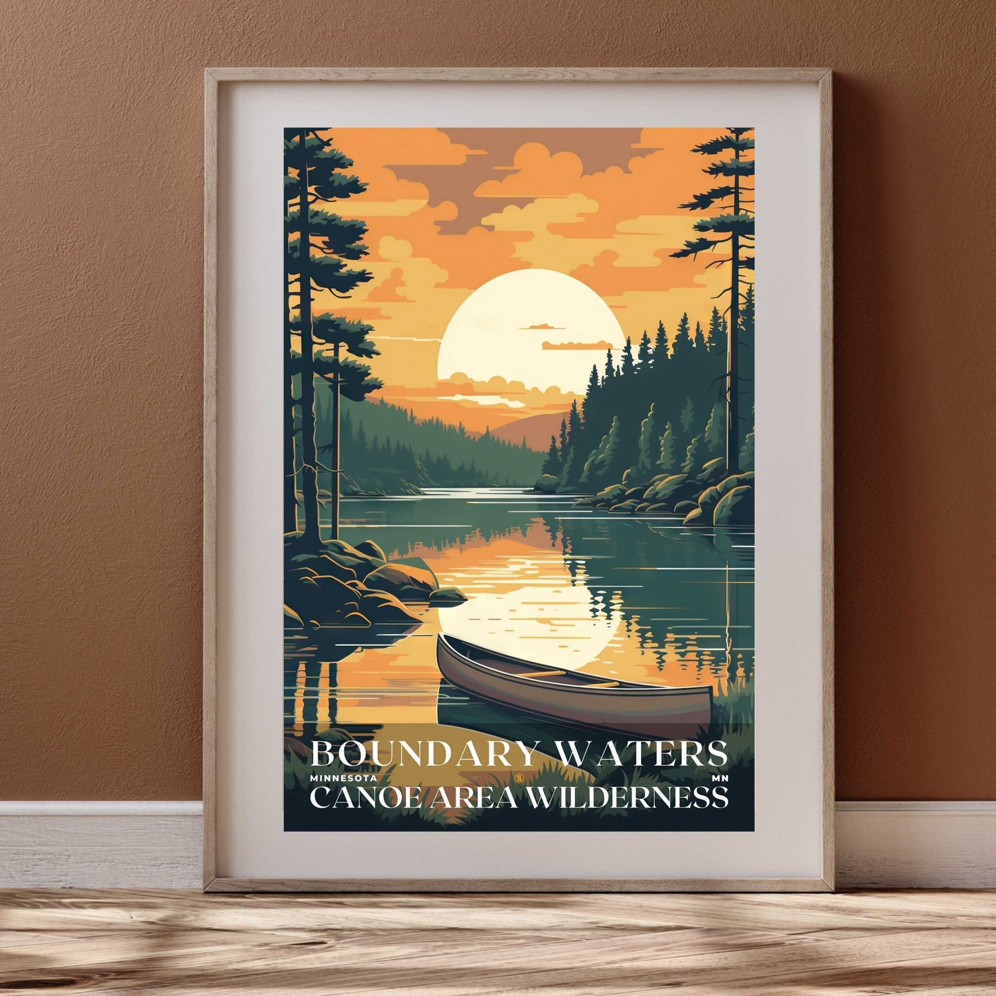 Boundary Waters Canoe Area Wilderness Poster | US Travel | S01