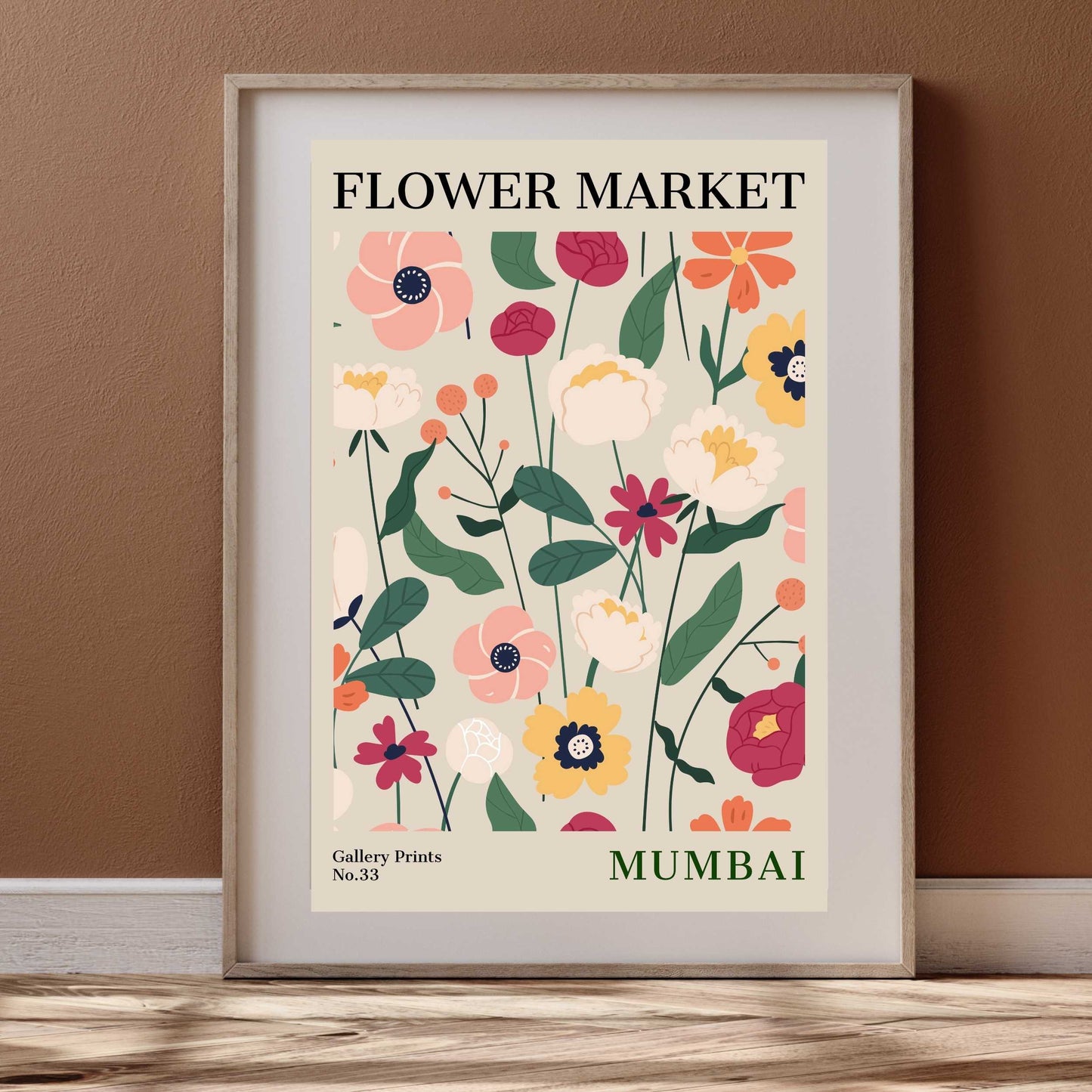 Mumbai Flower Market Poster | S01