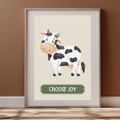 Choose Joy Cow Poster | S01