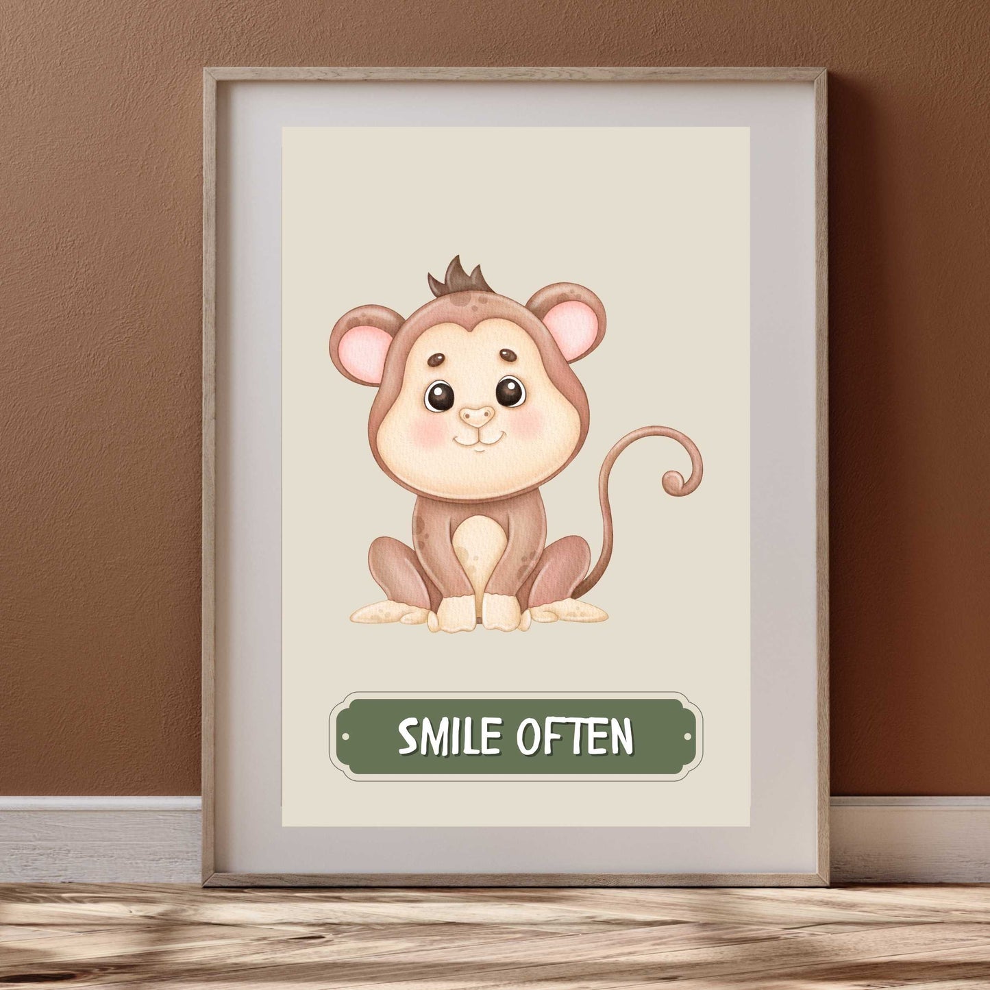 Smile Often Monkey Poster | S01