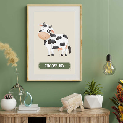 Choose Joy Cow Poster | S01