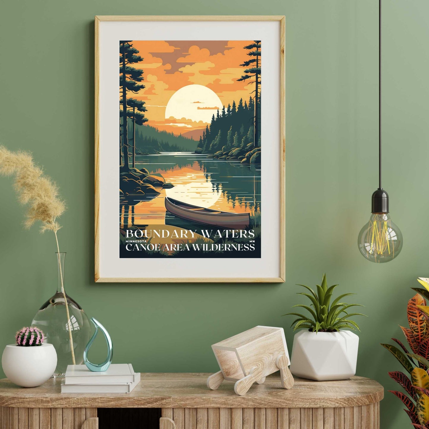 Boundary Waters Canoe Area Wilderness Poster | US Travel | S01